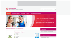 Desktop Screenshot of fitnesstrainer-ausbildung.net